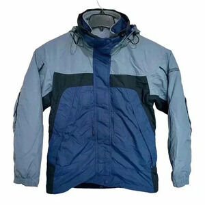 Columbia Cape Ridge Size M Core Interchange 3 in 1 Hooded Jacket Colorblock Zip